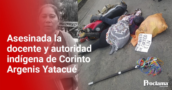 Asesinada autoridad indigena Asesinada autoridad indigena