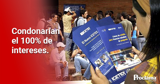 Proyecto de ley perdonaría intereses de Icetex a buenos estudiantes