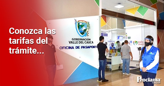 Definen las tarifas de pasaportes para la vigencia 2022 - Gobernación del Valle