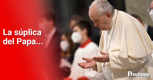 Papa: “El pueblo quiere paz”