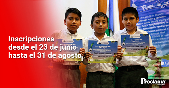 IX concurso de cuento “Pluma Mágica”