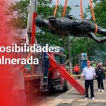Comienza la instalación de la estatua de Sebastián de Belalcázar