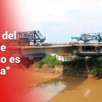 Continúan las obras del puente de Juanchito