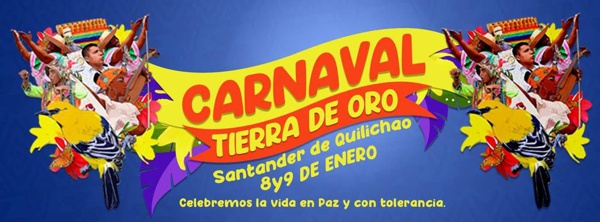 Domingo y lunes, Carnaval de la Paz y la Tolerancia, en Quilichao