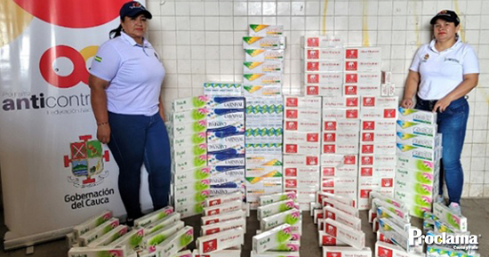 Incautan cigarrillos de contrabando en Villa Rica - Cauca Incautan cigarrillos de contrabando en Villa Rica - Cauca