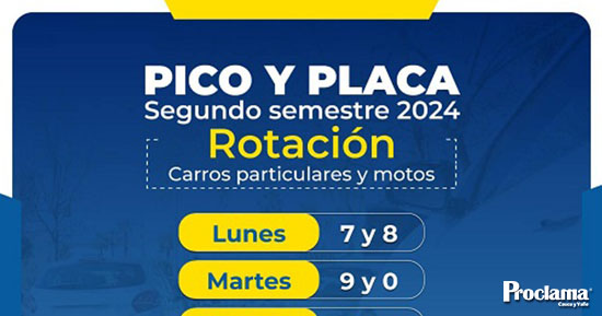 Se ajustan cambios en Pico y Placa en Popayán