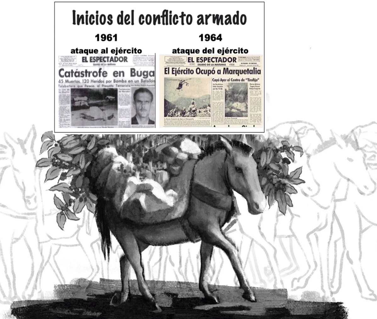 A lomo de mula
