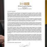 EFRAÍN CEPEDA Y SU CARTA A LOS CONGRESISTAS
