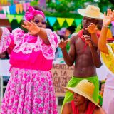 Jóvenes honran la herencia afro en Guachené