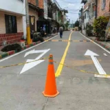 Demarcación vial mejora movilidad en Villa Rica
