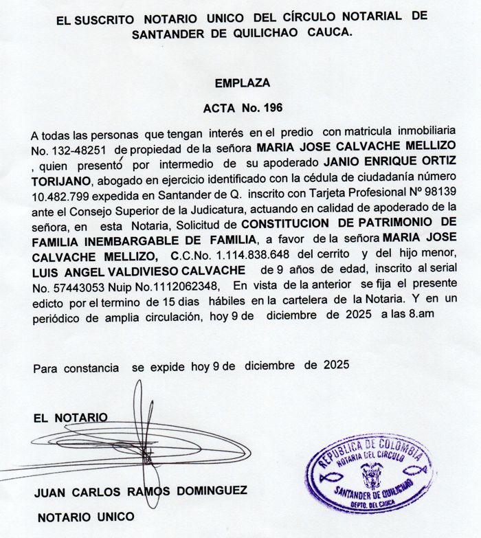 Edicto 30122025