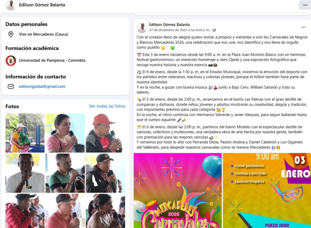 Alcaldía de Mercaderes adjudicaría contrato de $500 millones a horas de Carnavales Alcaldía de Mercaderes adjudicaría contrato de $500 millones a horas de Carnavales