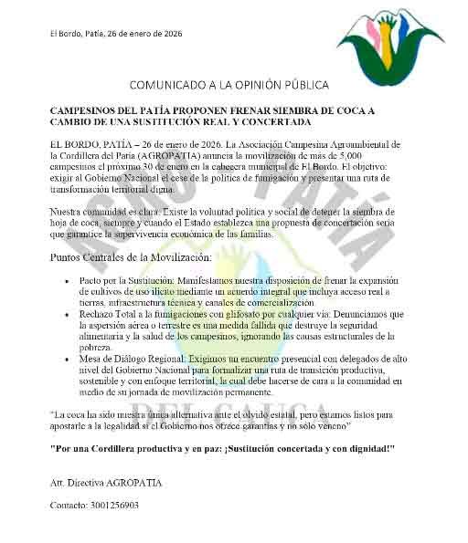 Comunidades se movilizan hoy contra el glifosato