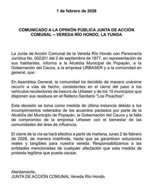 Comunidad de Río Hondo cierra acceso al relleno Los Picachos Comunidad de Río Hondo cierra acceso al relleno Los Picachos