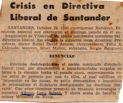 Memoria política-electoral de Quilichao en papel periódico