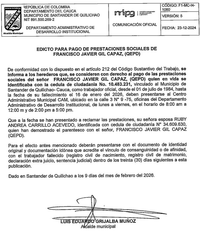 Clasificados y Edictos Proclama del Pacífico Clasificados y Edictos Proclama del Pacífico