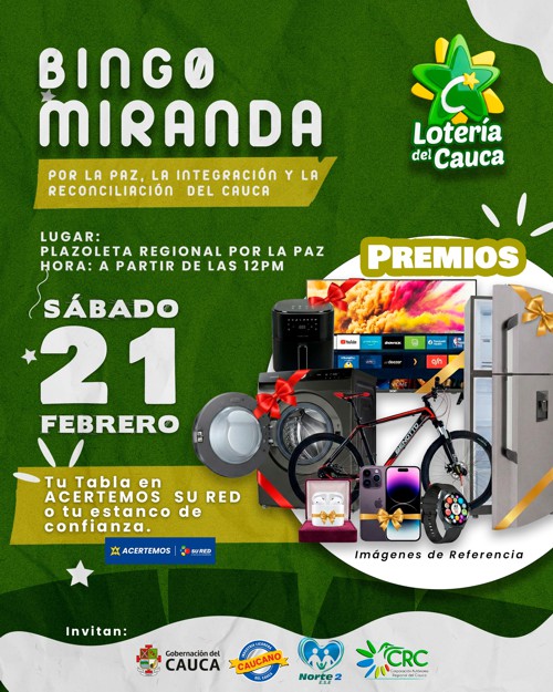 Miranda se prepara para el Súper Bingo por la Paz este 21 de febrero Miranda se prepara para el Súper Bingo por la Paz este 21 de febrero