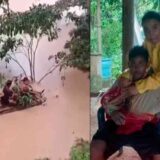 Niño resiste inundación durante quince horas