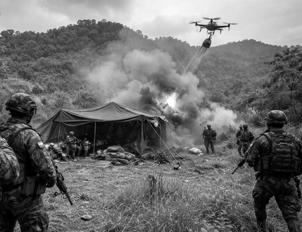 Nuevo ataque con drones contra el Ejército en Jamundí Nuevo ataque con drones contra el Ejército en Jamundí