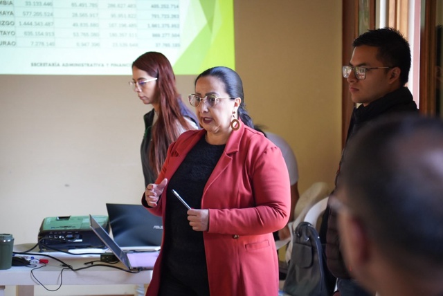 Silvia capacita resguardos en manejo de recursos públicos Silvia capacita resguardos en manejo de recursos públicos