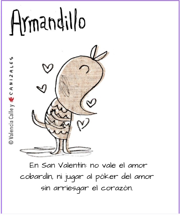 armandillo caricatura san vaelntin