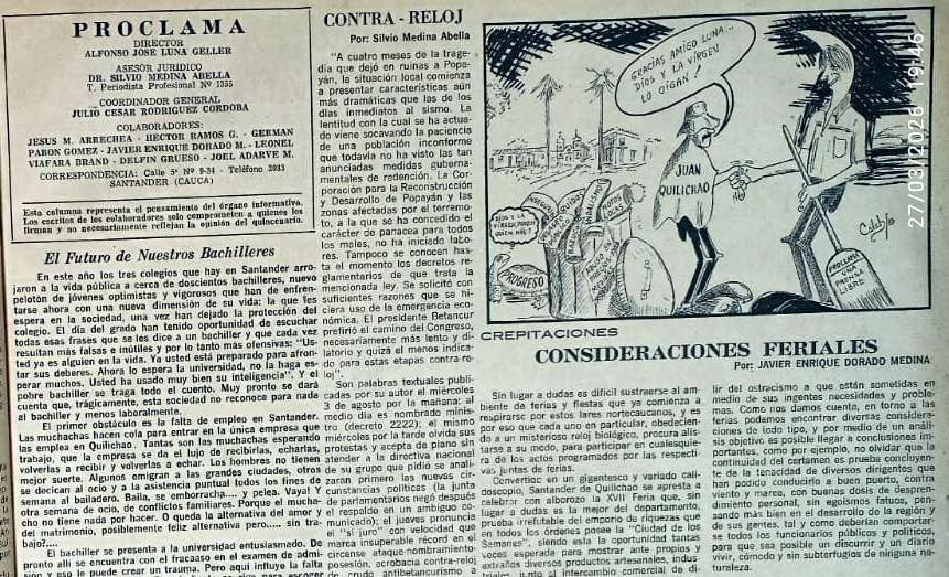 Crepitaciones: 43 años de una columna una vida y una palabra que no calla Crepitaciones: 43 años de una columna una vida y una palabra que no calla