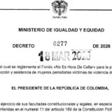 Colombia reglamenta fondo para proteger a mujeres periodistas