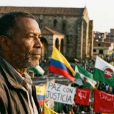 Ciudadano analizando la descolonización de la mente en Colombia frente a estructuras coloniales