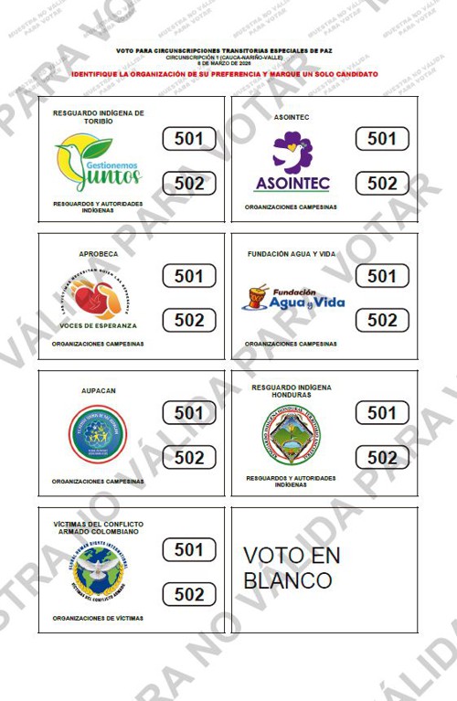 Ya están listas todas las listas para las elecciones del próximo domingo - Tarjetón Citrep Ya están listas todas las listas para las elecciones del próximo domingo - Tarjetón Citrep