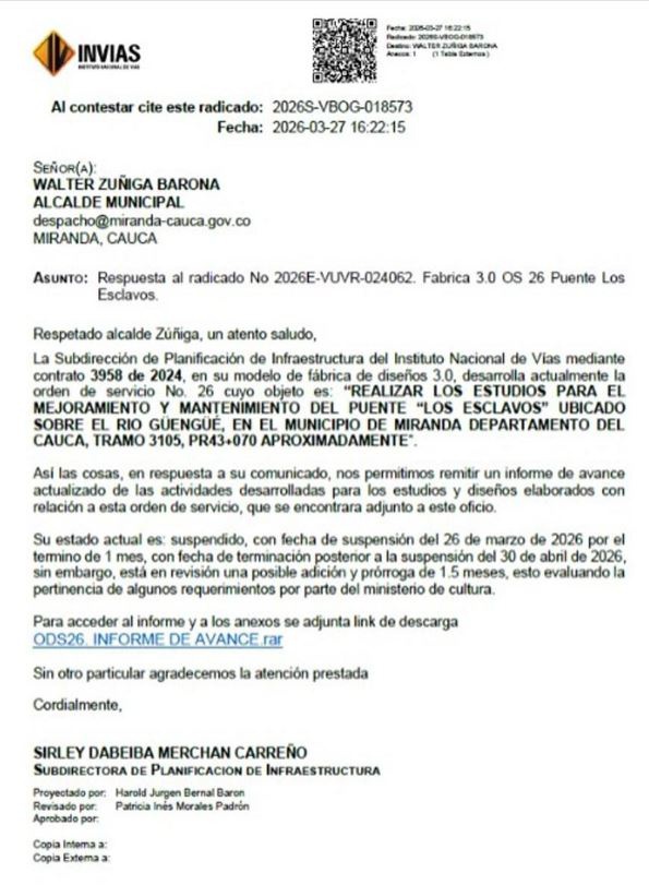 Colapso del Puente de los Esclavos intensifica agonía del patrimonio histórico caucano