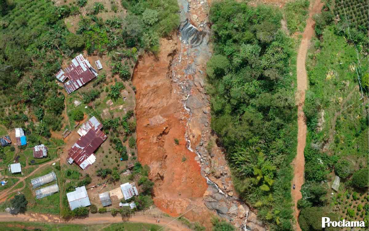 Falla geológica en Caloto eleva riesgo de avalancha Falla geológica en Caloto eleva riesgo de avalancha