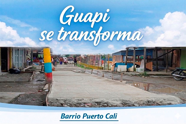 Guapi reporta avances en obras de pavimentación y acueducto