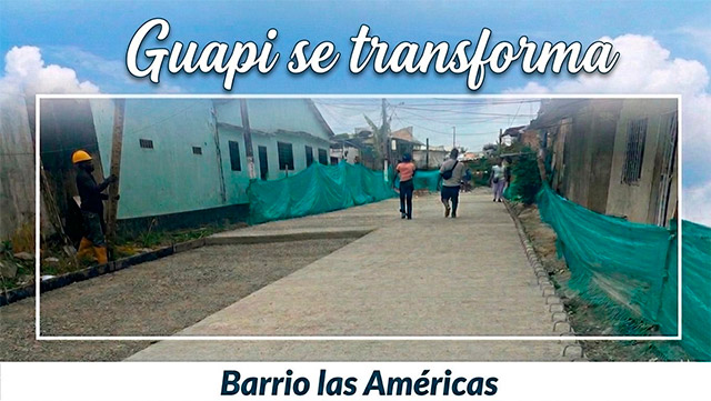Guapi reporta avances en obras de pavimentación y acueducto