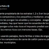 Presidente Petro pide denunciar predial contra campesinos