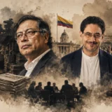Gustavo Petro e Iván Cepeda en composición editorial sobre medios y poder político