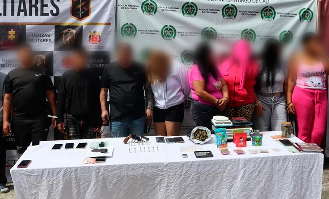 Operativo contra la banda La Virgen en Cali con capturas reportadas en el sector de Floralia