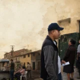 Fila de ciudadanos frente a un puesto de votación en Colombia