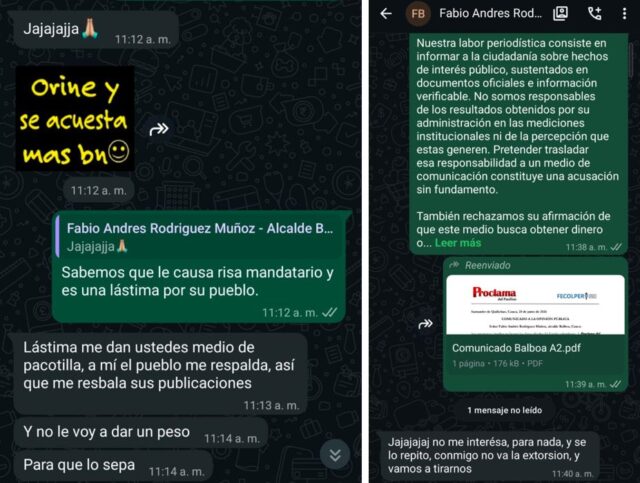 Grave hostigamiento a la prensa Grave hostigamiento a la prensa