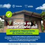 Imagen del informe de Fonvivienda que notifica a Sotará como beneficiario de 50 cupos del Programa de Mejoramiento de Vivienda,