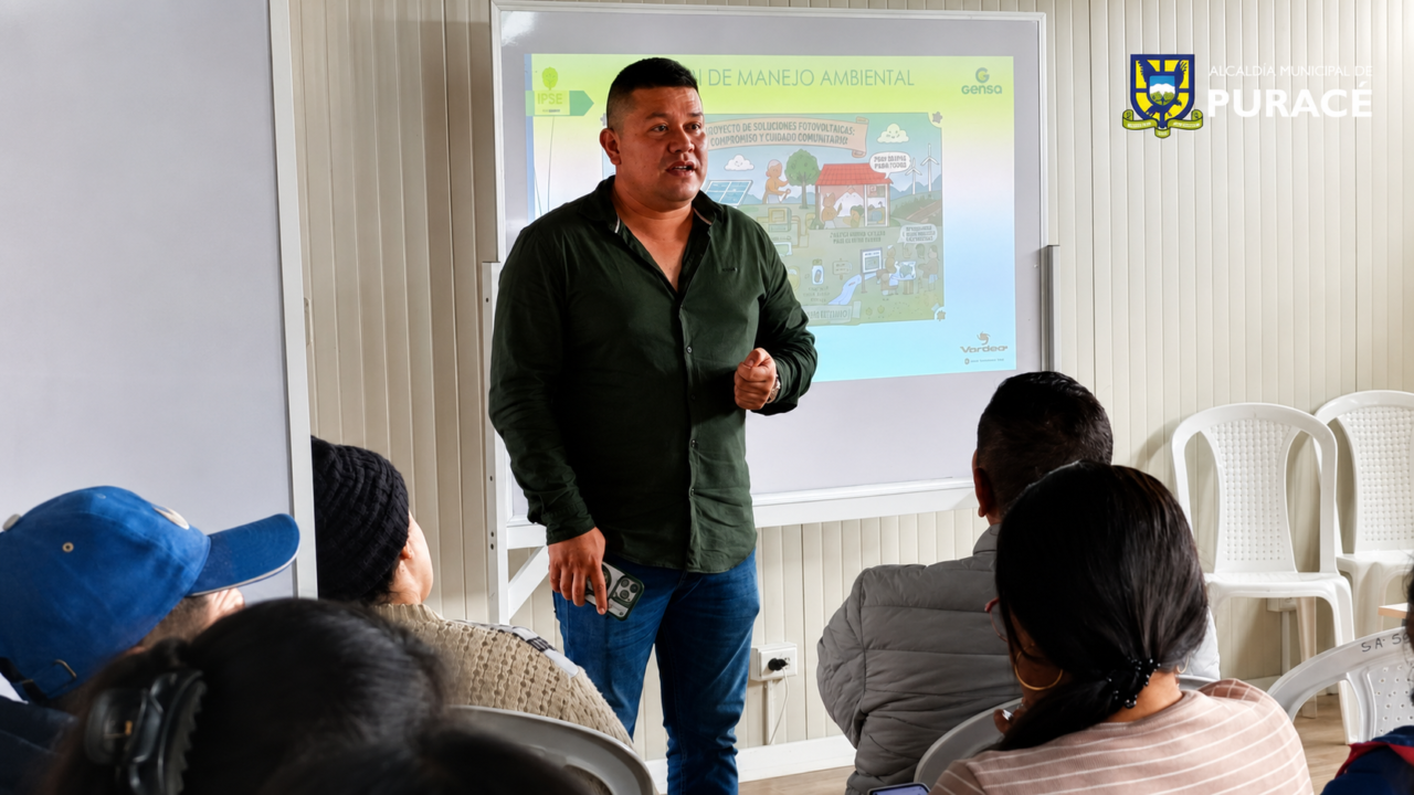 Gestión de la Alcaldía de Puracé logra proyecto de energías renovables que beneficiará a 383 familias del municipio