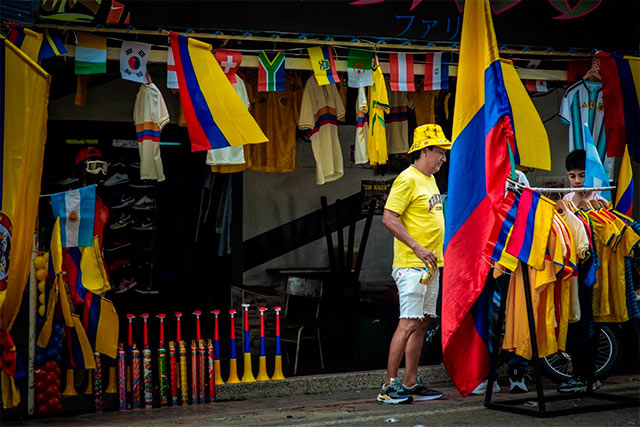 Miranda se viste de patria para alentar a Colombia Miranda se viste de patria para alentar a Colombia