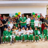 Almaguer entrega aula para estudiantes de Guayacundo