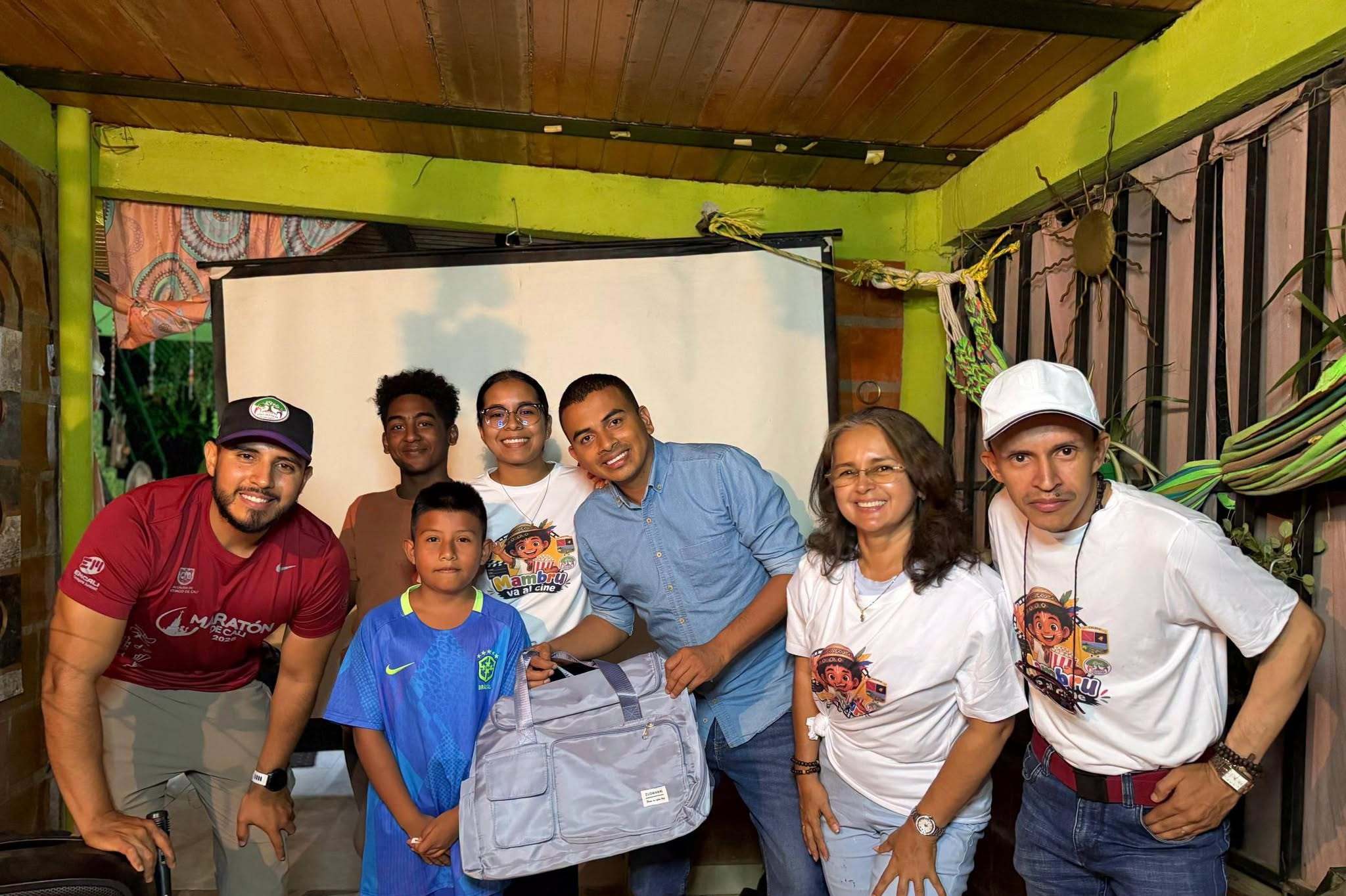 Caloto llevó cine y encuentro hasta Marañón Caloto llevó cine y encuentro hasta Marañón