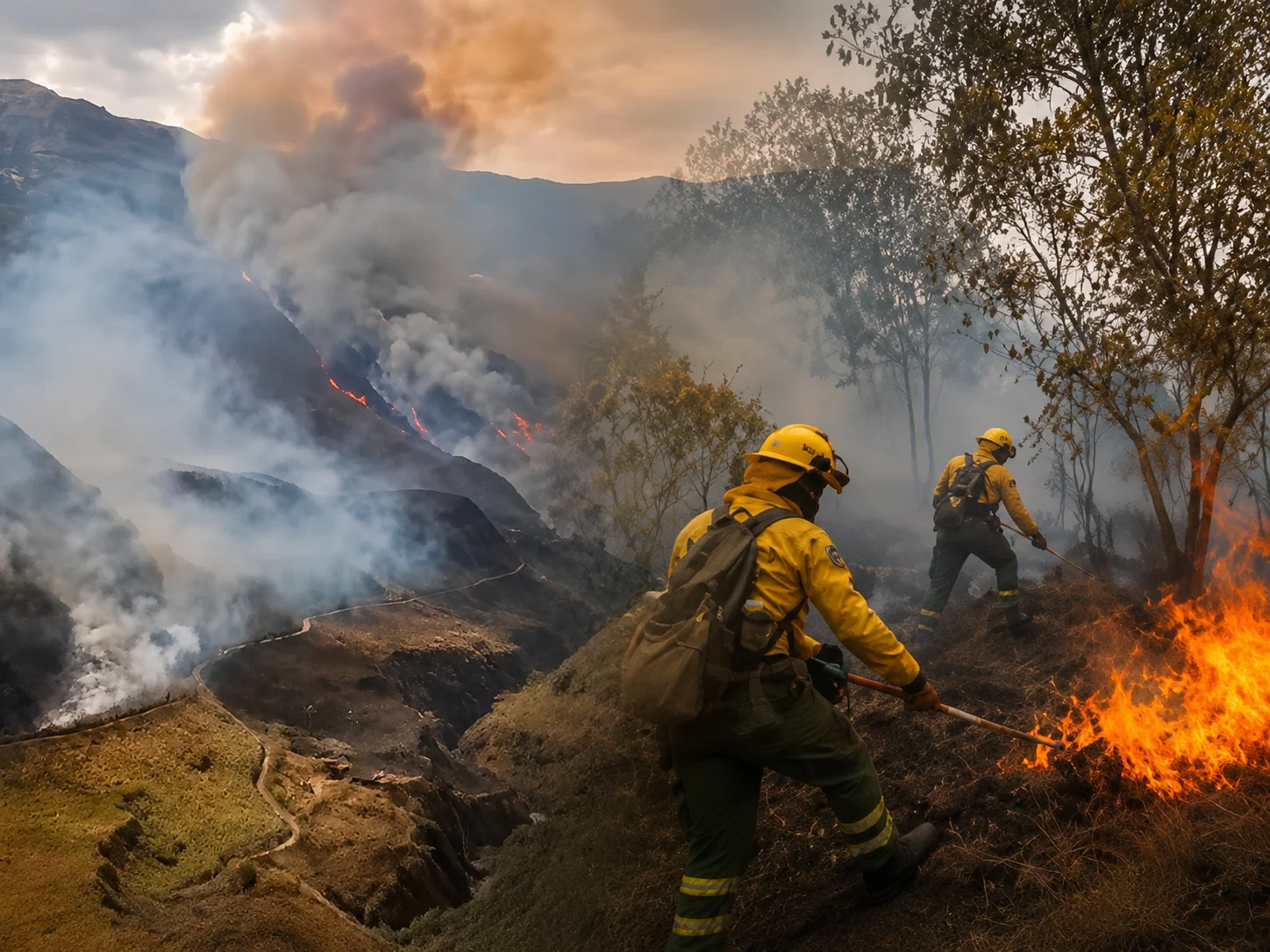 Incendio de cobertura vegetal en Ancuya Nariño atendido por organismos de emergencia