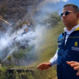 Incendio forestal en zona rural de Santacruz de Guachavés, Nariño, donde autoridades adelantan labores de control.
