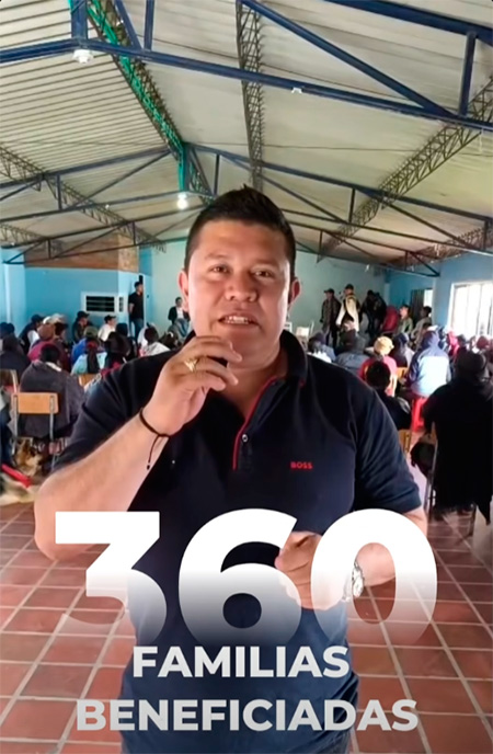 Agua potable y ayudas llegan a comunidades de Puracé