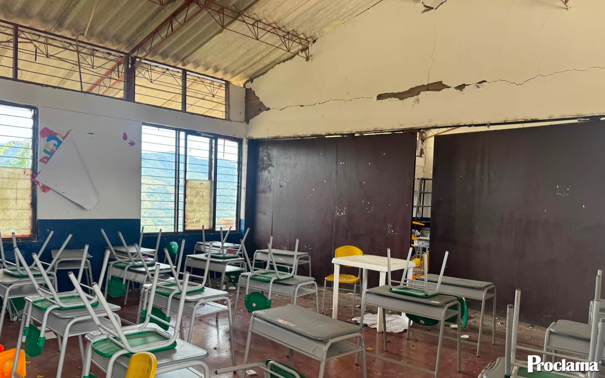 Sismo deja sin aulas a 213 estudiantes en Suárez