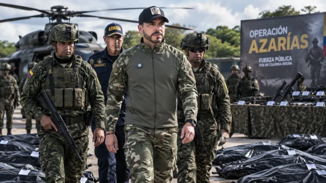 Abelardo De La Espriella durante una operación militar en Guaviare