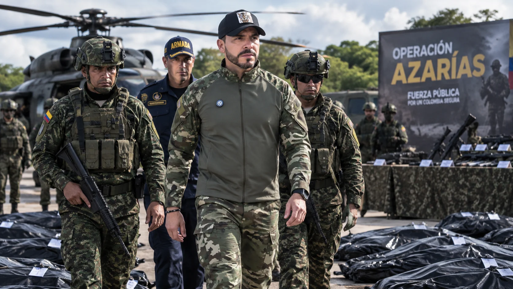 Abelardo De La Espriella durante una operación militar en Guaviare