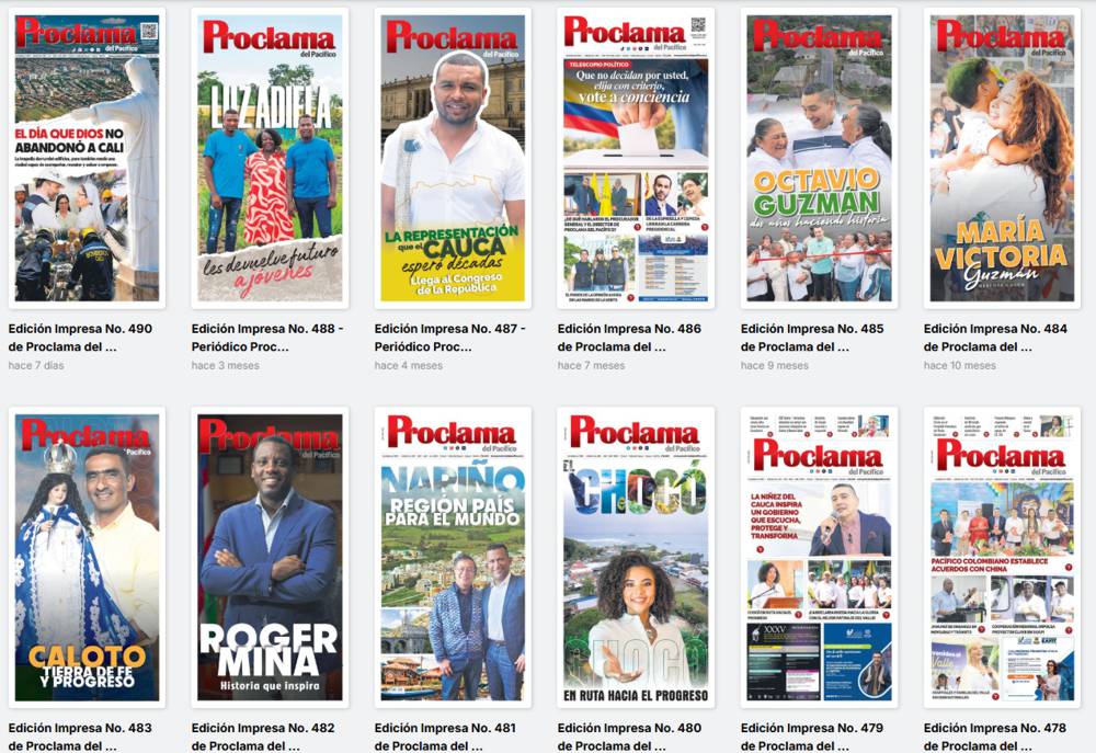 Proclama del Pacífico, entre los medios destacados del país